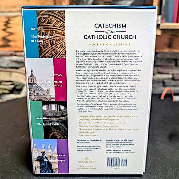 The Catechism of the Catholic Church: Ascension Edition Leather Bound New - Picture 5 of 9